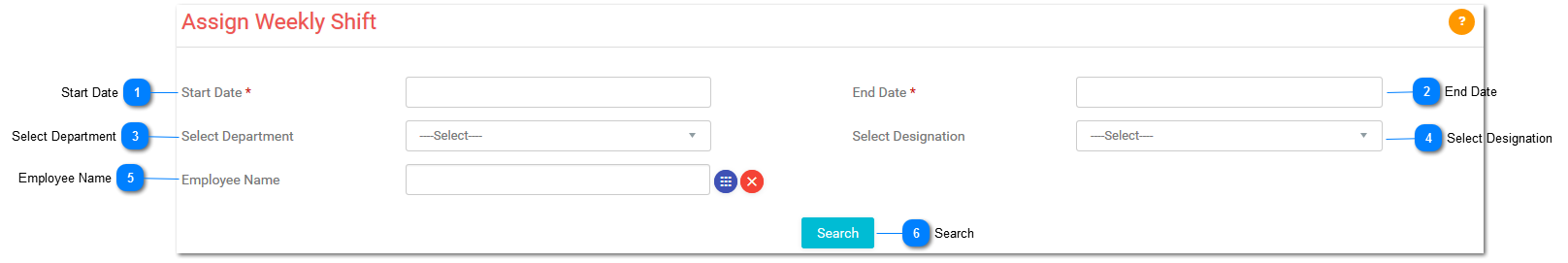 Assign Weekly Shift