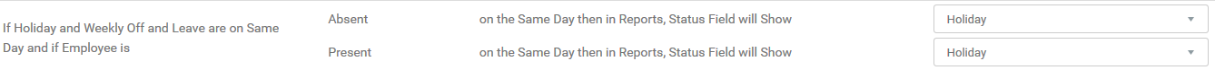 5. If Holiday and Weekly Off and Leave are on Same Day and if Employee is