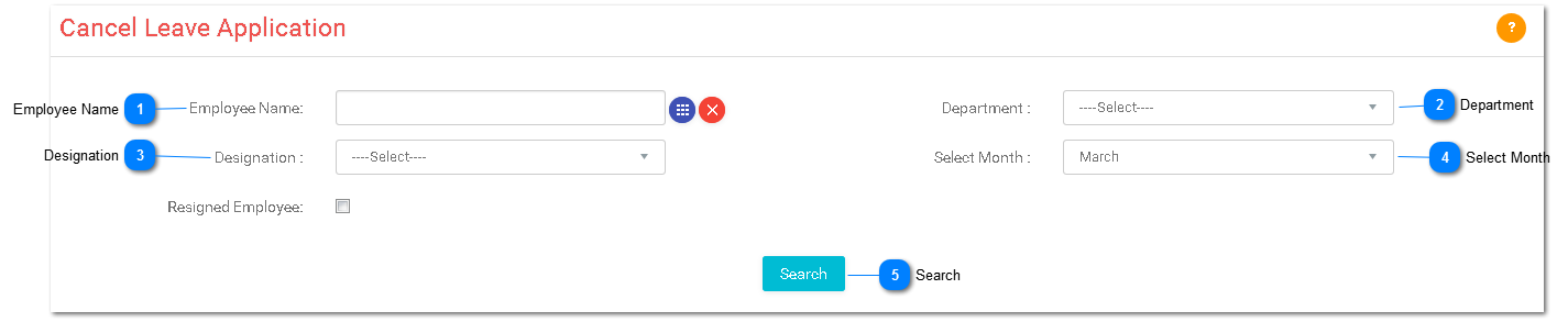 Cancel Leave Application