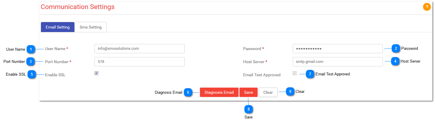 Communication Settings