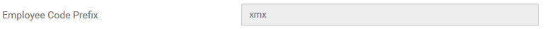 2. Employee Code Prefix