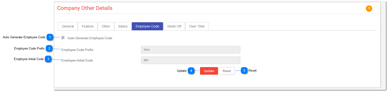 Employee Code