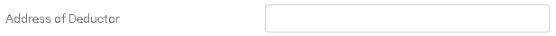 5. Address of Deductor