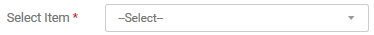 1. Select Item