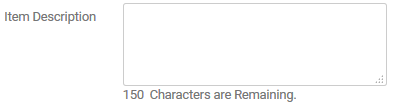 9. Item Description