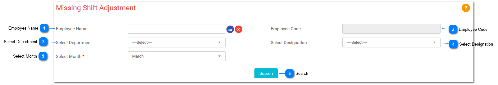 Missing Shift Adjustment