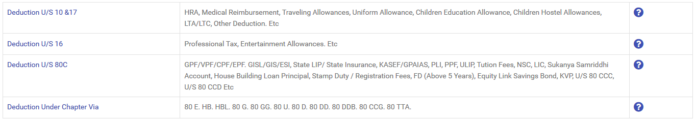 12. Add Deduction Details