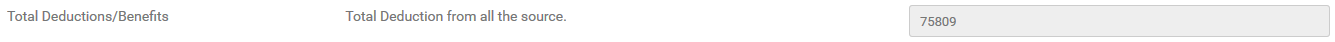 20. Total Deductions/Benefits