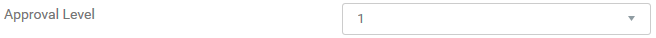 1. Approval Level
