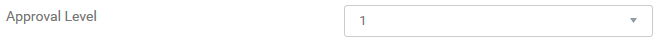 1. Approval Level