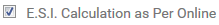4. ESI Calculation as per Online