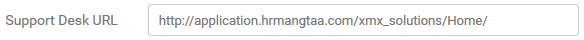 9. Support Desk URL