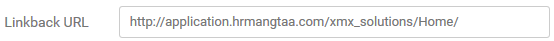 5. Linkback URL