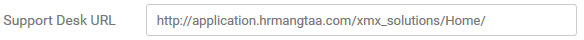 9. Support Desk URL
