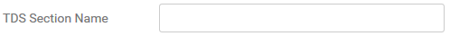 3. TDS Section Name