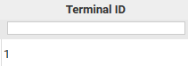 1. Terminal ID