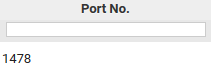 4. Port No